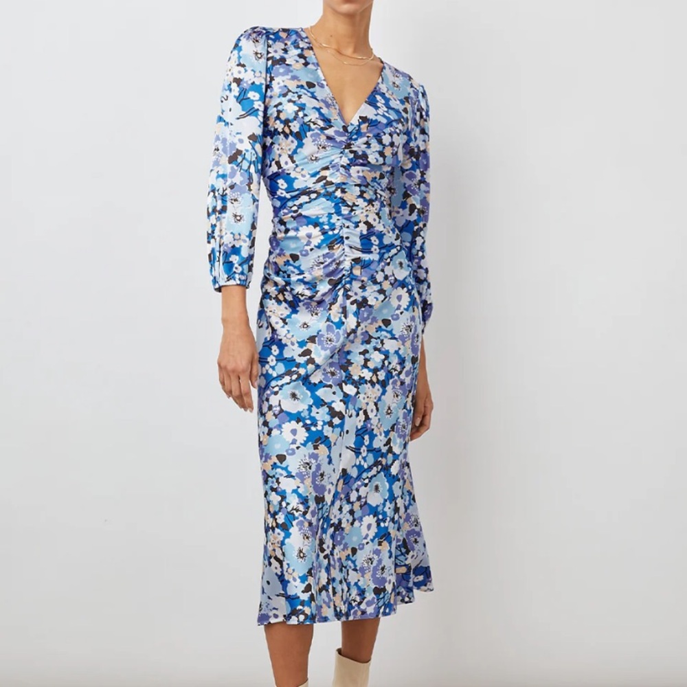 Rails Blue Floral Midi Dress